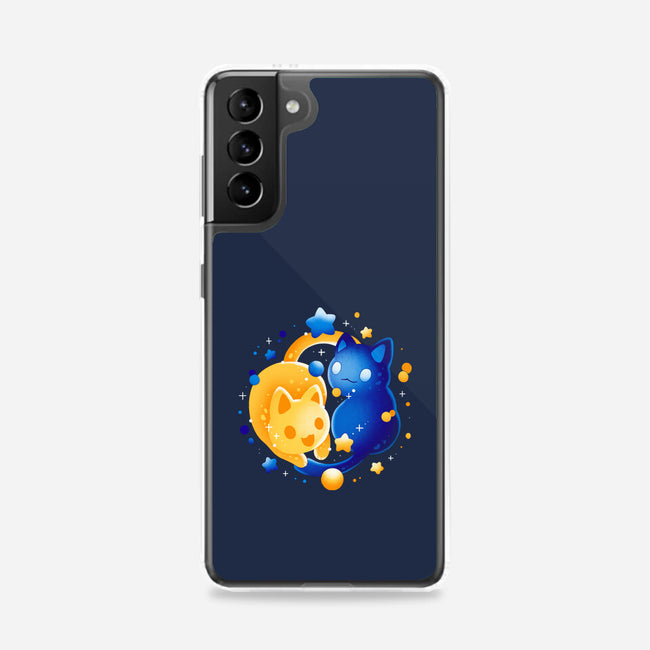 Sun Moon Kittens-Samsung-Snap-Phone Case-Vallina84