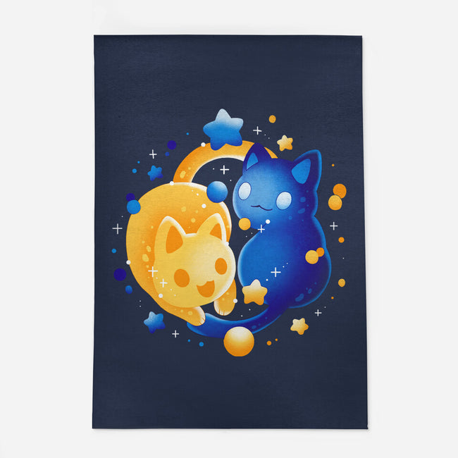 Sun Moon Kittens-None-Indoor-Rug-Vallina84
