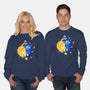 Sun Moon Kittens-Unisex-Crew Neck-Sweatshirt-Vallina84