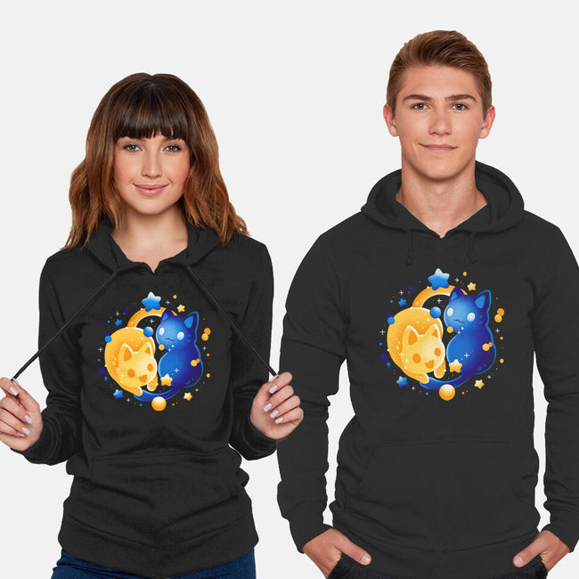 Sun Moon Kittens-Unisex-Pullover-Sweatshirt-Vallina84