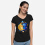 Sun Moon Kittens-Womens-V-Neck-Tee-Vallina84