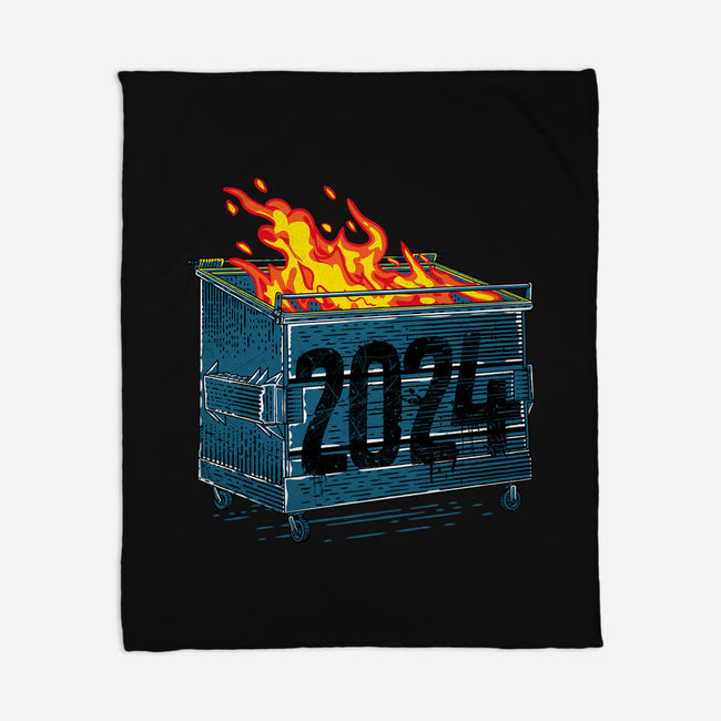 Dumpster 2024-None-Fleece-Blanket-rocketman_art