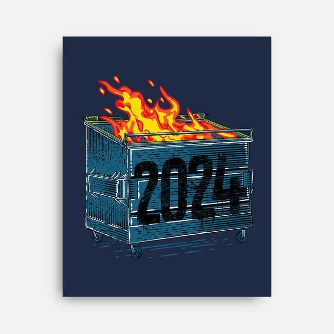 Dumpster 2024-None-Stretched-Canvas-rocketman_art