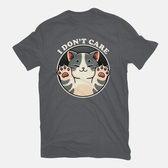 I Don't Care Cat-Womens-Basic-Tee-fanfreak1