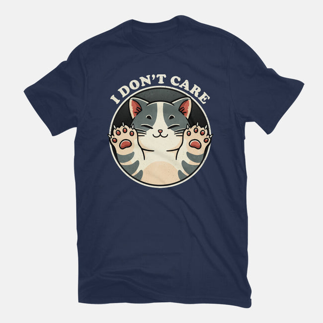 I Don't Care Cat-Womens-Basic-Tee-fanfreak1