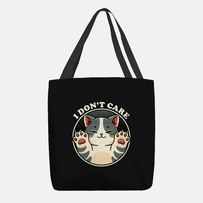 I Don't Care Cat-None-Basic Tote-Bag-fanfreak1