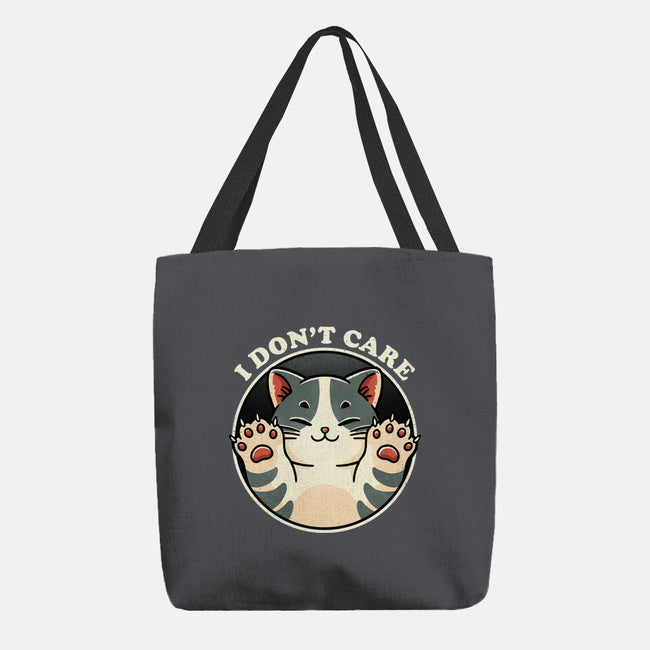 I Don't Care Cat-None-Basic Tote-Bag-fanfreak1