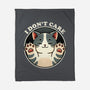 I Don't Care Cat-None-Fleece-Blanket-fanfreak1