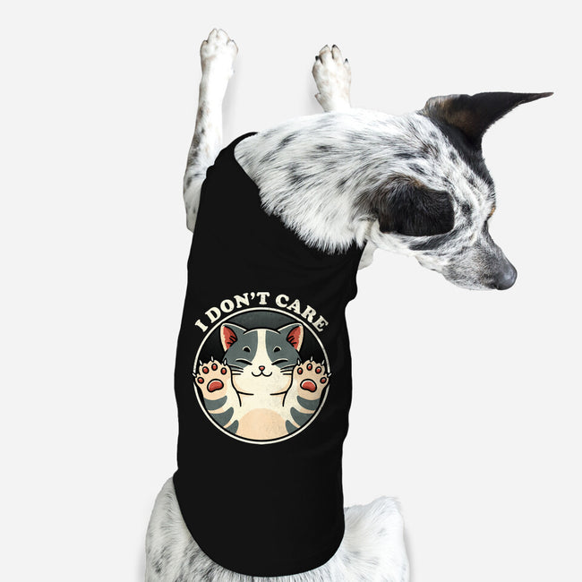 I Don't Care Cat-Dog-Basic-Pet Tank-fanfreak1