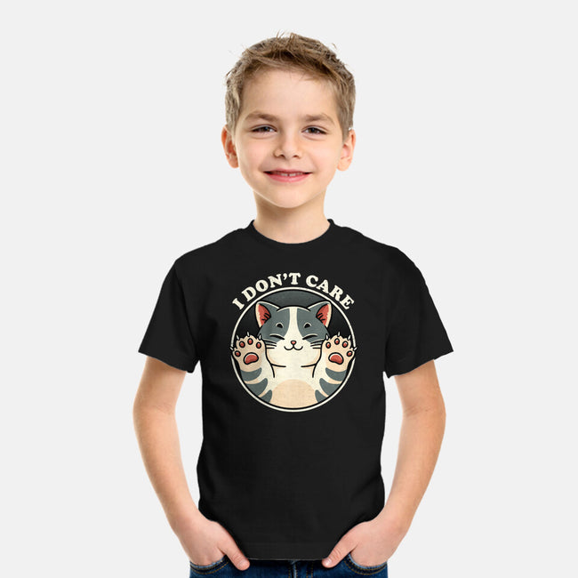 I Don't Care Cat-Youth-Basic-Tee-fanfreak1