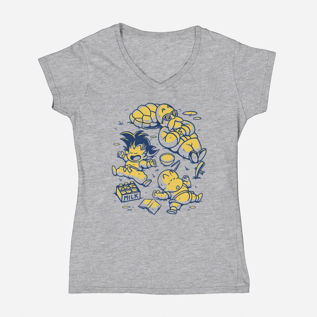 The Turtle Hermit Way-Womens-V-Neck-Tee-estudiofitas