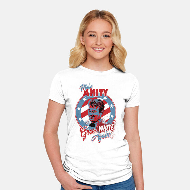 Make Amity Great Again-Womens-Fitted-Tee-Tronyx79