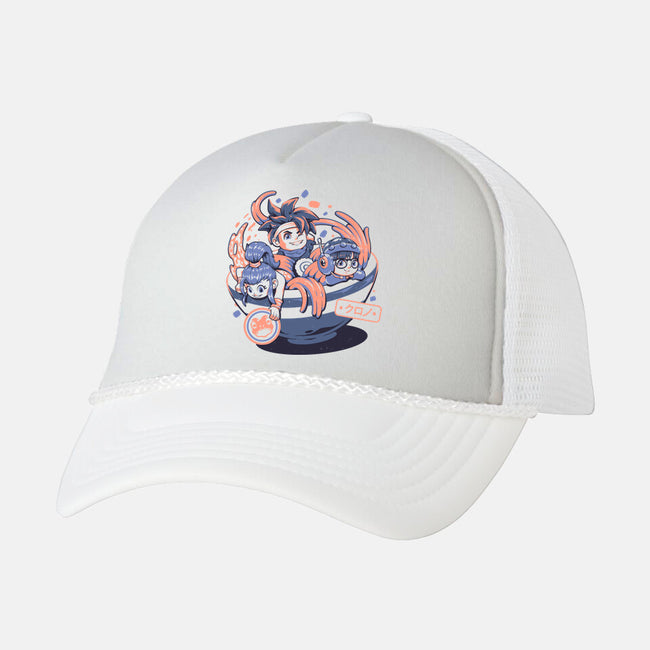 Chrono Bowl-Unisex-Trucker-Hat-eduely