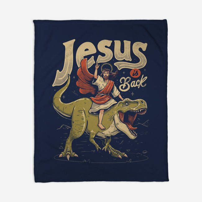 Jesus Is Back-None-Fleece-Blanket-eduely