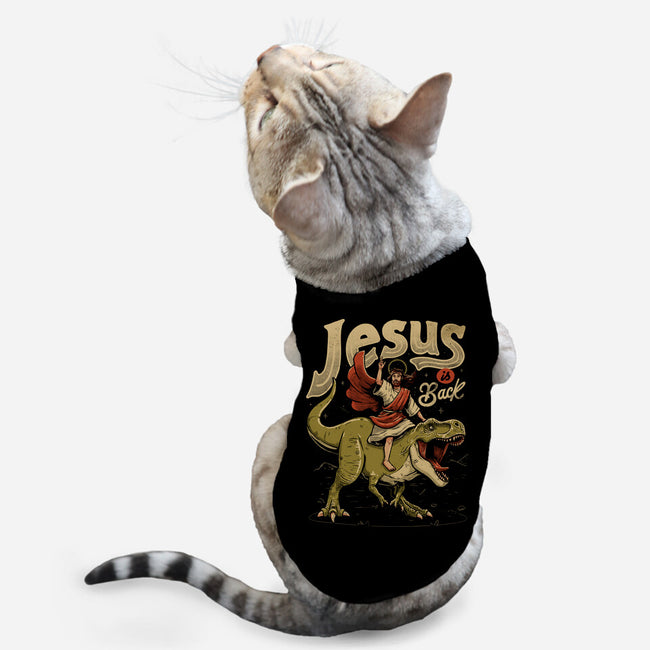 Jesus Is Back-Cat-Basic-Pet Tank-eduely