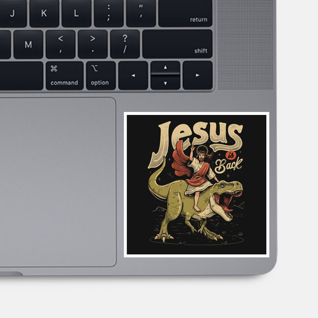 Jesus Is Back-None-Glossy-Sticker-eduely