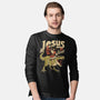 Jesus Is Back-Mens-Long Sleeved-Tee-eduely