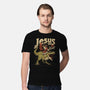 Jesus Is Back-Mens-Premium-Tee-eduely