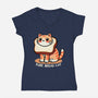 Pure Bread Cat-Womens-V-Neck-Tee-fanfreak1