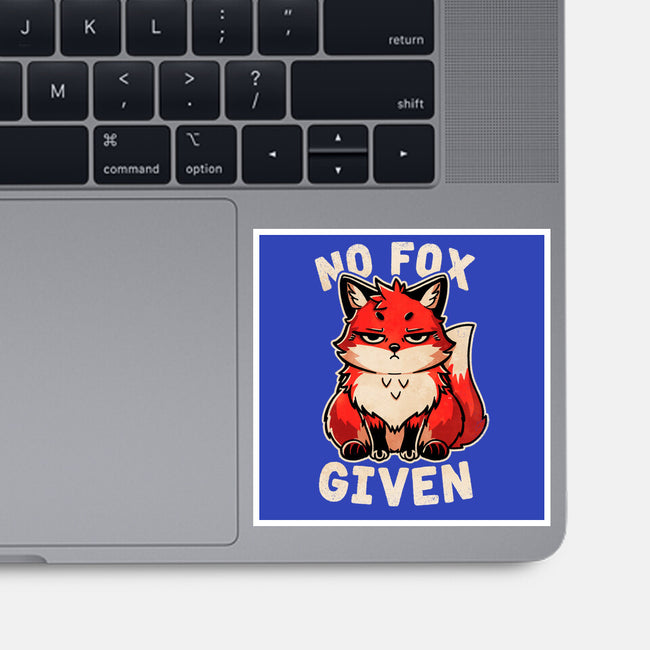 No Fox Given-None-Glossy-Sticker-fanfreak1