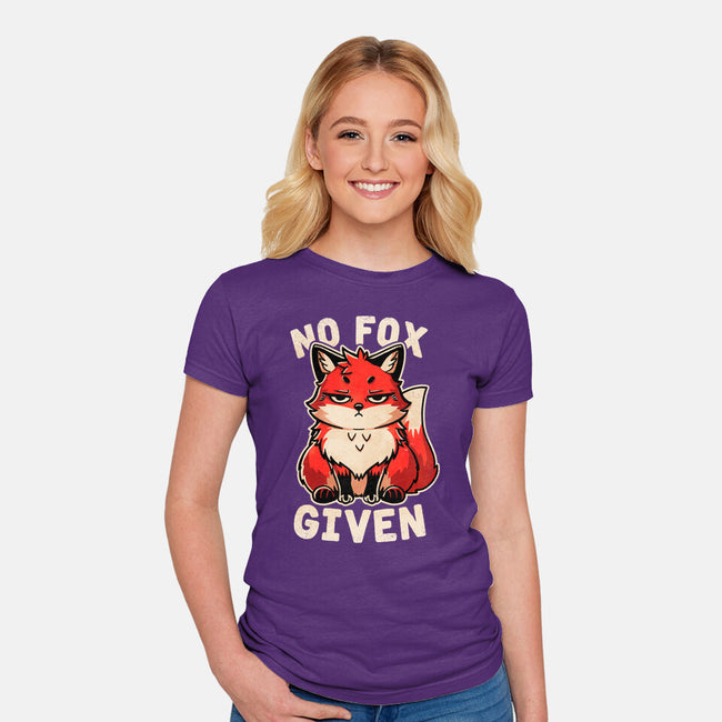 No Fox Given-Womens-Fitted-Tee-fanfreak1