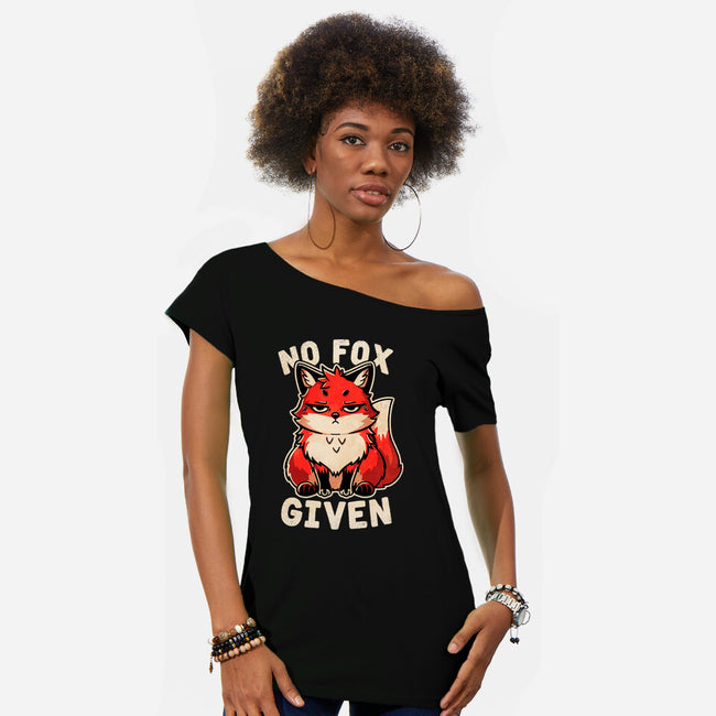 No Fox Given-Womens-Off Shoulder-Tee-fanfreak1