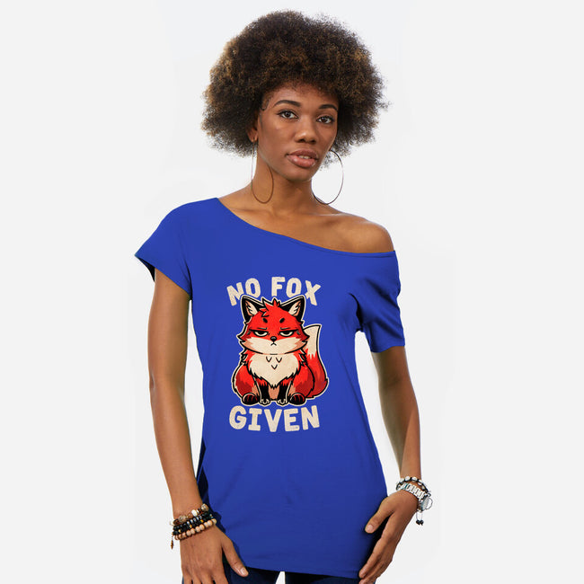 No Fox Given-Womens-Off Shoulder-Tee-fanfreak1