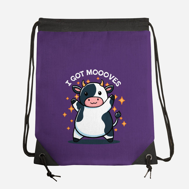 I Got Moooves-None-Drawstring-Bag-fanfreak1