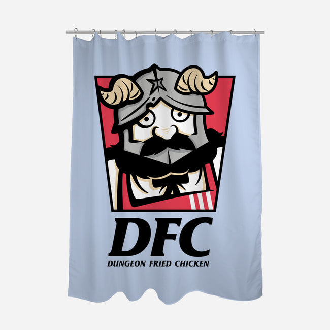 Dungeon Fried Chicken-None-Polyester-Shower Curtain-Eilex Design
