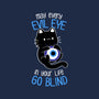 The Evil Eye Cat-None-Non-Removable Cover w Insert-Throw Pillow-tobefonseca