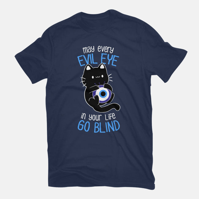 The Evil Eye Cat-Womens-Fitted-Tee-tobefonseca