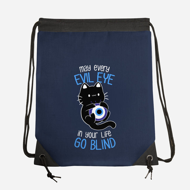 The Evil Eye Cat-None-Drawstring-Bag-tobefonseca