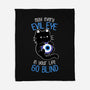 The Evil Eye Cat-None-Fleece-Blanket-tobefonseca
