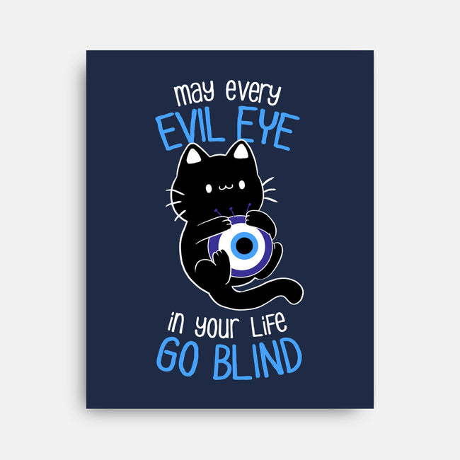 The Evil Eye Cat-None-Stretched-Canvas-tobefonseca