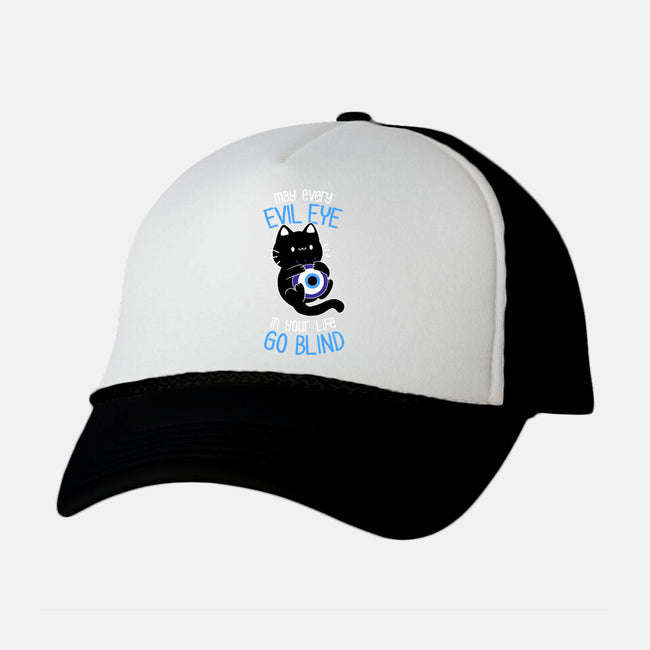 The Evil Eye Cat-Unisex-Trucker-Hat-tobefonseca