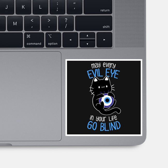 The Evil Eye Cat-None-Glossy-Sticker-tobefonseca