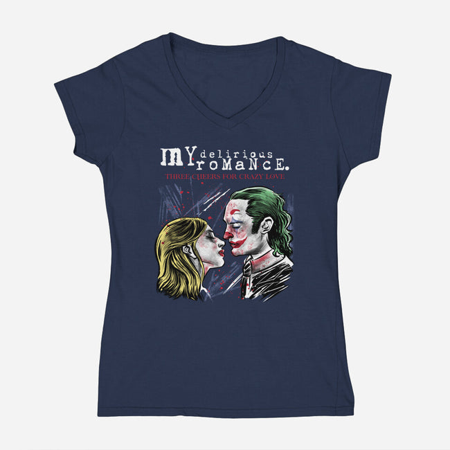 My Delirious Romance-Womens-V-Neck-Tee-zascanauta