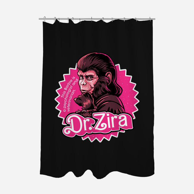 Barbie Ape-None-Polyester-Shower Curtain-daobiwan