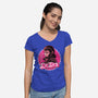 Barbie Ape-Womens-V-Neck-Tee-daobiwan