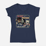 Scary Movies-Womens-V-Neck-Tee-gorillafamstudio