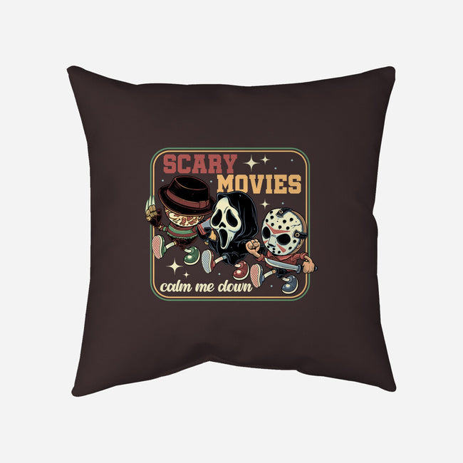 Scary Movies-None-Non-Removable Cover w Insert-Throw Pillow-gorillafamstudio