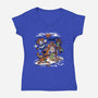 Summer Scare-Womens-V-Neck-Tee-estudiofitas