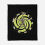 Vitruvian Beetlejuice-None-Fleece-Blanket-Green Devil