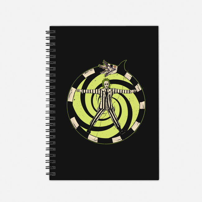 Vitruvian Beetlejuice-None-Dot Grid-Notebook-Green Devil