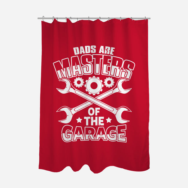 Dads Are Masters Of The Garage-None-Polyester-Shower Curtain-Boggs Nicolas