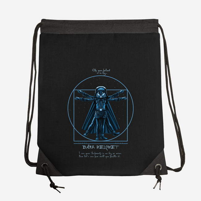 Vitruvian Helmet-None-Drawstring-Bag-daobiwan