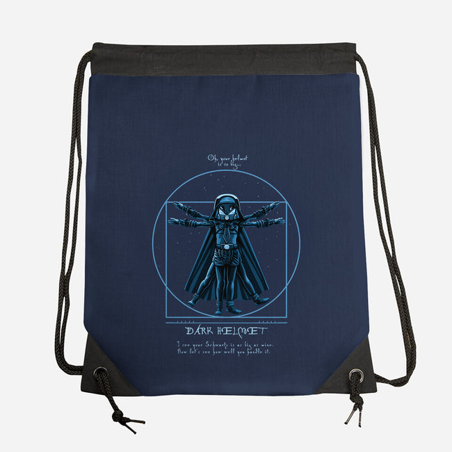 Vitruvian Helmet-None-Drawstring-Bag-daobiwan