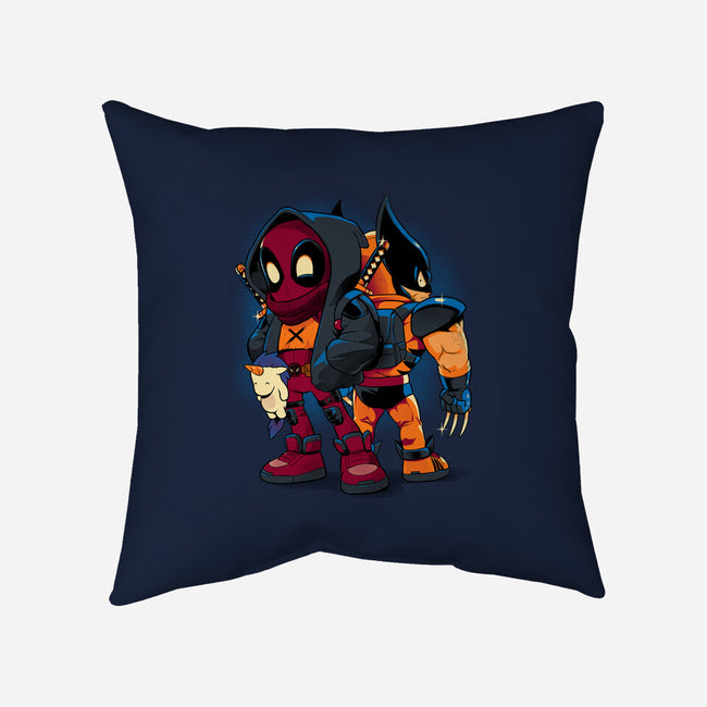 Double Healing Factor-None-Removable Cover w Insert-Throw Pillow-Bruno Mota