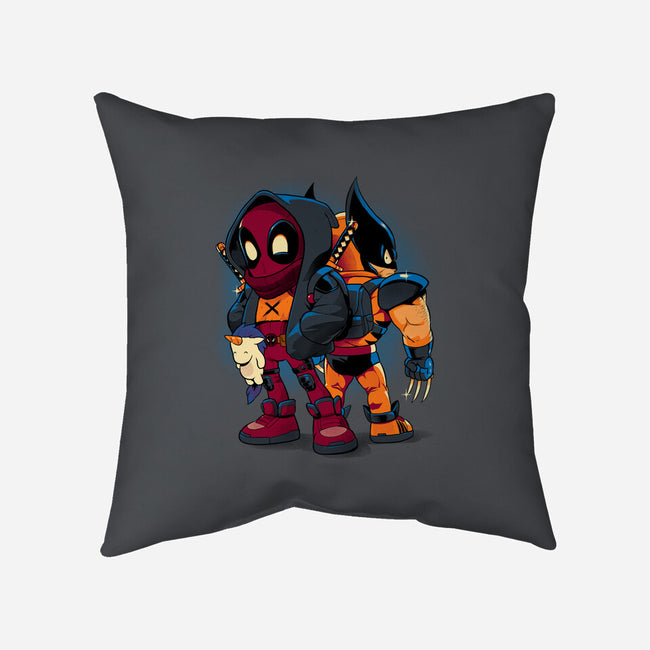 Double Healing Factor-None-Removable Cover-Throw Pillow-Bruno Mota