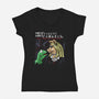 My Puppet Romance-Womens-V-Neck-Tee-zascanauta